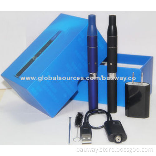 Bauway Ciggo Harsh 1,000 Puffs 650mAh Dry Herb Electronic Cigarette with Blue and Black Colors